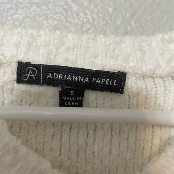 Adrianna Papell Cream Popcorn Sweater​​​​ - Picture 6 of 6